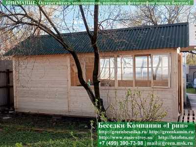 Закрытая Застекленная Беседка Для Дачи 3х6 - 1