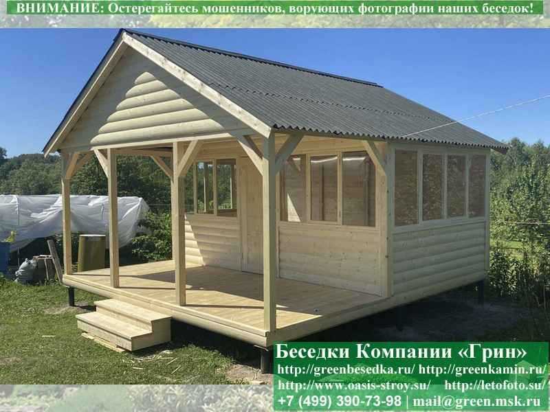 Застекленная Беседка Для Дачи Из Блокауса 3х5  - 10