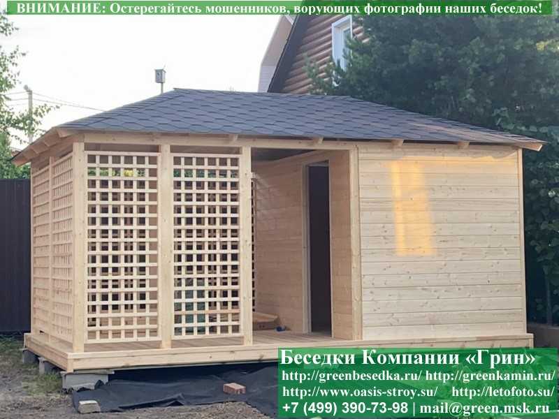 Летняя Беседка С Хозблоком, Сараем Для Дачи, Дома 3х5  - 11