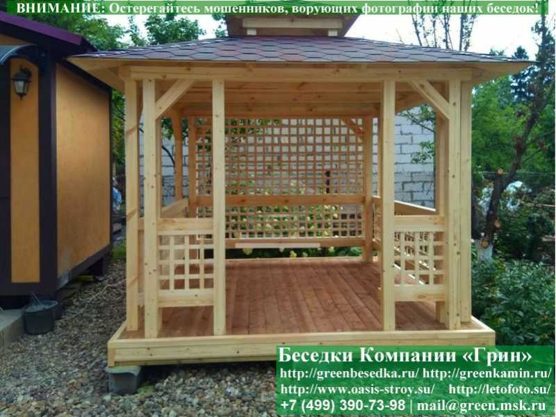 Беседка Для Дачи В Японском, Китайском Стиле 3х3  - 15