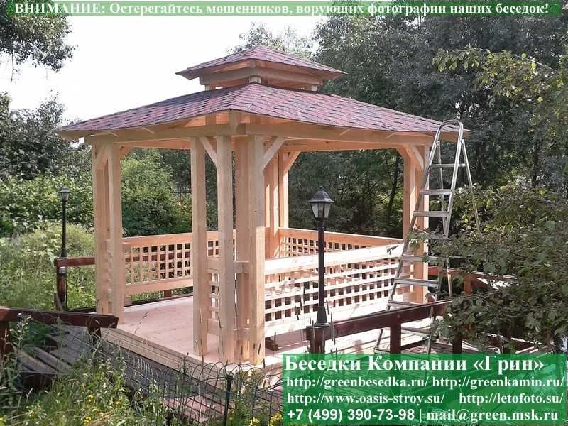 Беседка Для Дачи В Японском, Китайском Стиле 3х3  - 3