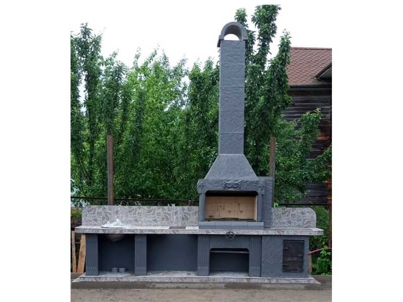 Печь-Барбекю С Грилем Для Беседки, Летней Кухни № 22  - 21