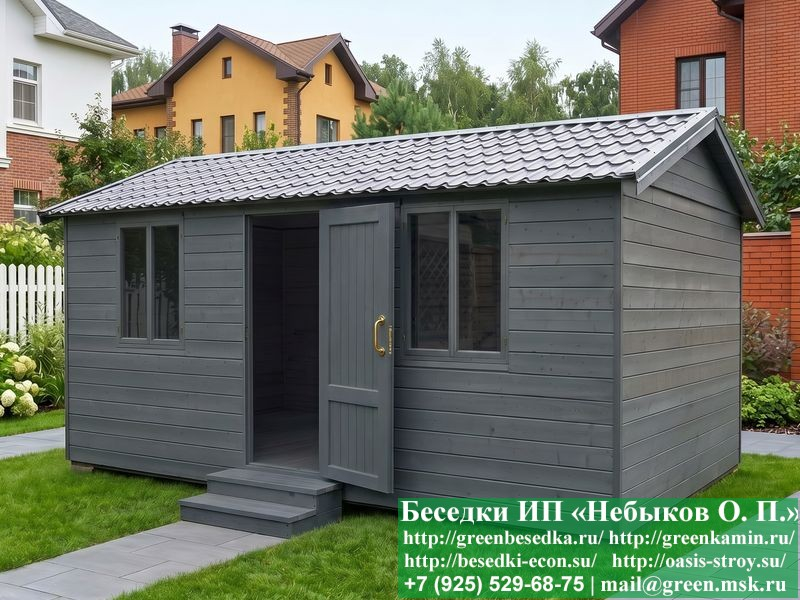 Деревянная Жилая Бытовка, Мини-Домик Для Дачи 3х7  - 2