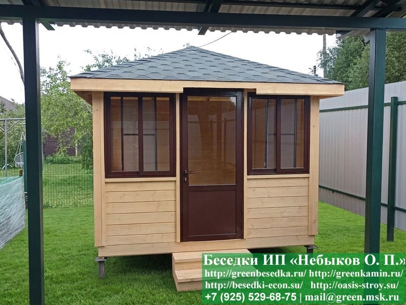 Застекленная Беседка С Алюминиевыми Окнами 3х3 - Фото № 11