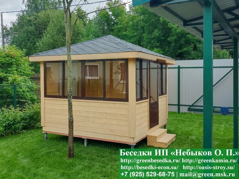 Застекленная Беседка С Алюминиевыми Окнами 3х3 - Фото № 12