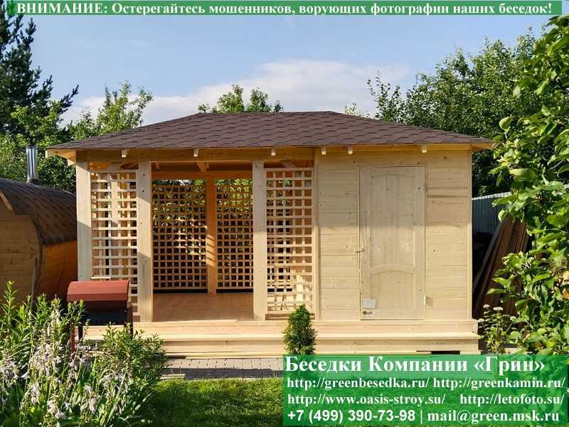 Летняя Беседка С Хозблоком, Сараем Для Дачи, Дома 3х5  - 8